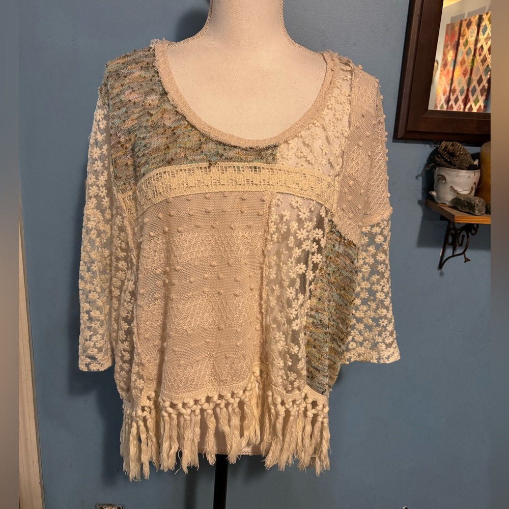 Nick & Me, BoHo, Lace & Fringe, Top